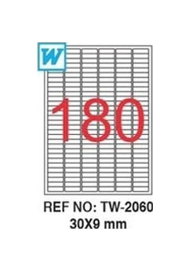 Tanex Tw-2060 Etiket Go (30 x 9 MM)
