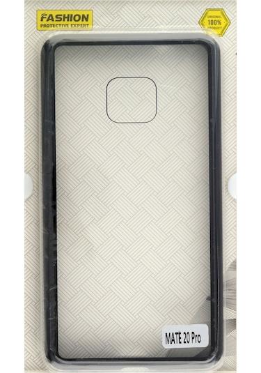 New Case Huawei Mate 20 Pro Uyumlu Arka Koruma Arka Koruma Kılıf - Siyah Siyah