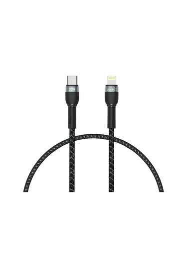 Butam Bilişim Siyah Shira Serisi Type-c To Lightning Pd Kablo 30 Cm