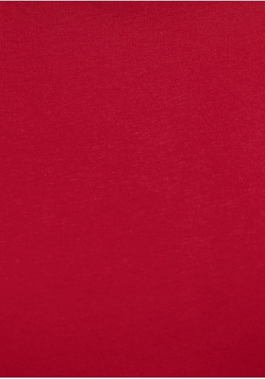 Mavi - Bisiklet Yaka Kırmızı Basic Tişört 1600955-86417 Kırmızı