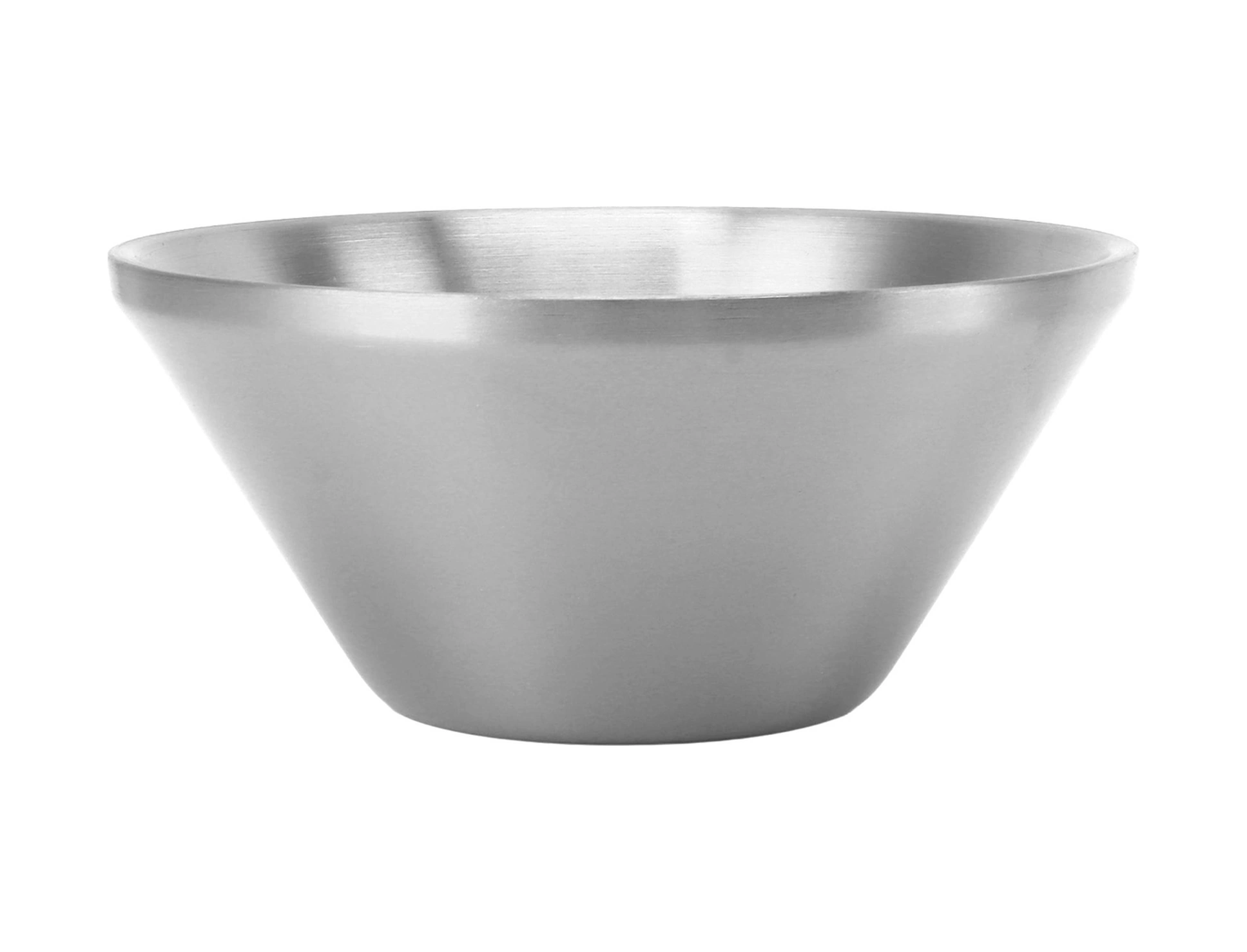 Kosona 304 Paslanmaz Çelik İki Katlı Kase - Isı Koruyucu, El Yanması Engeli, Çorba, Salata, Tatlı Kullanıma Uygun 15cm