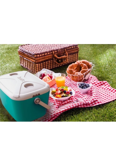 Buzluk Termos Set-30 Lt Buzzy Buzluk Termos 1178 Cooler Box + 2 Adet K-250 Buz Aküsü Turkuaz