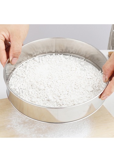 Skycity Paslanmaz Çelik Un Eleği 25cm - İnce Ağızlı, Pas Koruyucu, Hamur Pişirme, Meyve Sebze Yıkama İçin Diğer