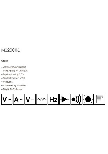 Mastech Ms2000g Dijital Pensampermetre