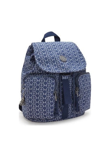 Kıplıng Anto S Küçük Boy Sırt Çantası Lacivert Sıgnature Denım Lacivert