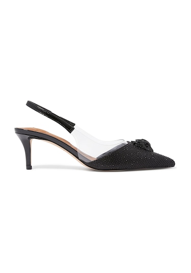 Kurt Geiger Şık Ve Rahat 65 Cm Topuklu Slingback Ayakkabı Siyah