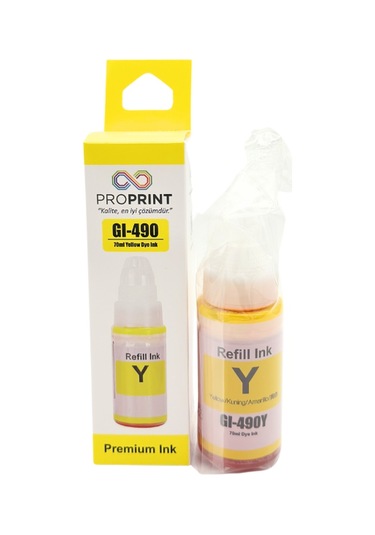 Proprint Canon G3400 Sarı Mürekkep 70 Ml Gı-490