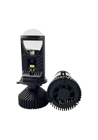 Yaozixa H4 Tipi Araba Led Farı, 55w 8000lm 6000k, Uzaktan-yakın Işıklı Bütünleşik, Alüminyum Gövde, Ip67, 50000 Saat Ömür