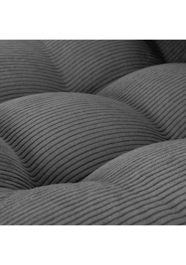 Mocca Fitilli Kadife Tek Kişilik Katlanır Yatak Katlanır Koltuk Gri