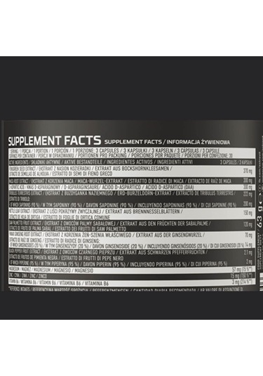 Ostrovit Testo Booster Extreme 90 Caps Aromasız