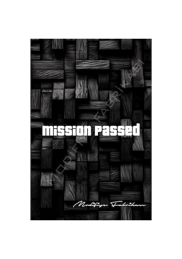 Mission Passed Sticker Folyo - Beyaz - 20 X 2.5 Cm