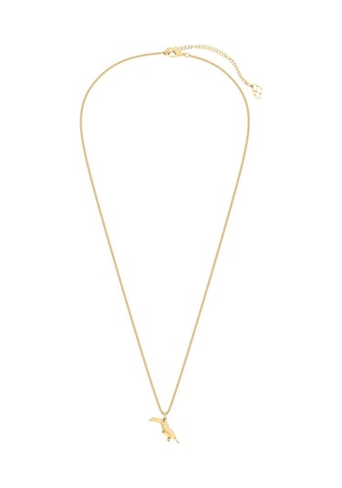 Chocli 18 Ayar Altın Kaplama Tukan Kolye