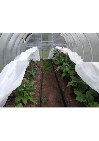 12,8x5 Metre 50gr Agril Isı Don Örtüsü, Zirai Don Kırağı Örtü Karpuz Çilek Örtüsü, Sera Toprak Örtüsü Elyaf Bitki Koruma Örtüsü