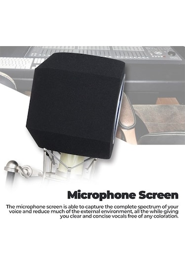 Didadodo Springsun Prof. Ses Yalıt. Mikrofon Rüzgar Perdesi - 45-60mm Çap Uyumlu, 45-60mm Uyumlu