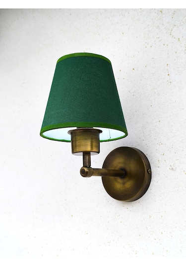 Shimmer Duvar Apliği Eskitme Gold Yeşil Başlıklı Yeşil