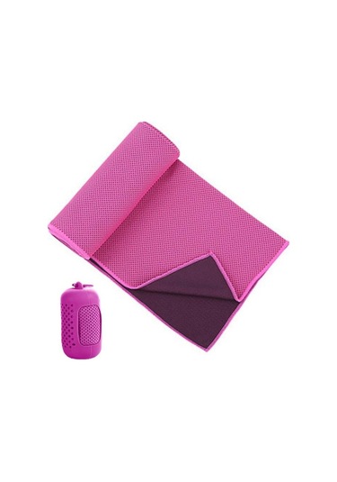 Gül Kırmızısı 1 Takım Buz Soğutma Havlusu Taşınabilir Çabuk Kuruyan Süper Emici Yaz Açık Hava Sporları İçin Soğutma Havlusu Fitness Küçük Kırmızı