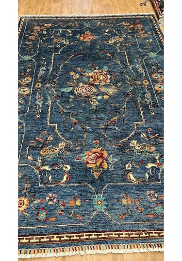 El Dokuma Afghan Halısı Mor