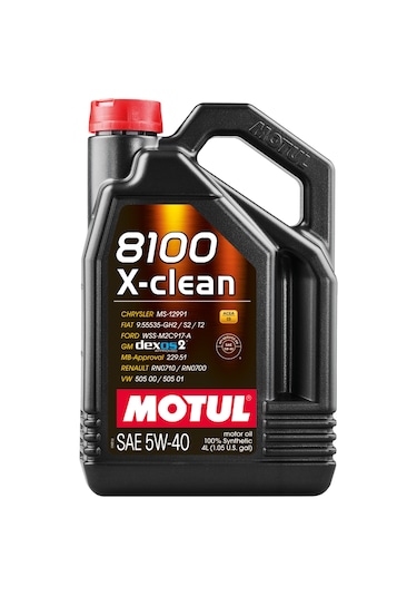 Motul 8100 X-Clean 5W-40 Motor Yağı 4 L