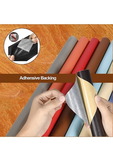 Kendinden Yapışkanlı Deri Tamir Yama Bandı Kendinden Yapışkanlı Ev Dıy Düzeltme White 50cm X 68cm