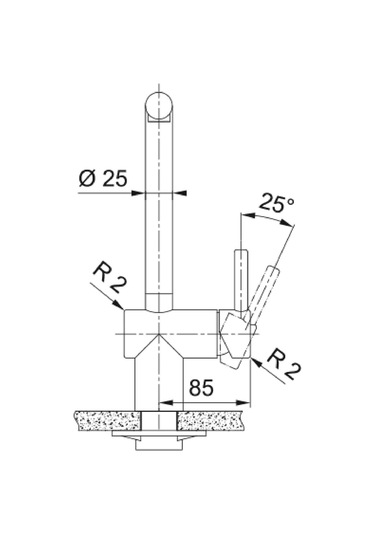 Franke Atlas Neo Doccia Spiralli Gold Armatür