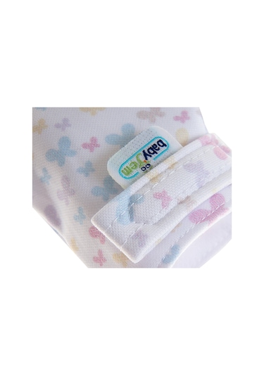 Babyjem Bebek Diş Kaşıyıcı Eldiveni Kelebek Gri