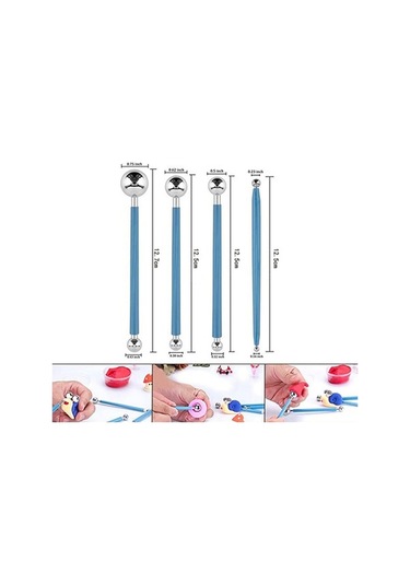 Pazly 23 Parçalı Profesyonel Seramik Kil Seti - Pratik Modelleme Aletleri Kiti