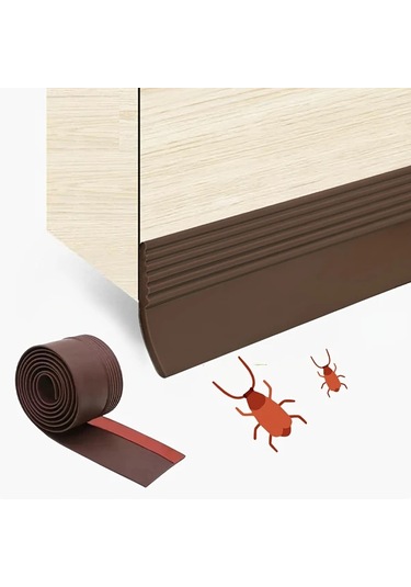 Chuangyinshop 36mm X 78.74inç Kahverengi Kendinden Yapışkanlı Kapı Contası, Ses Rüzgar Toz Böcek Yalıtım Bandı Diğer