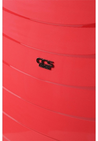 Ççs 5263 Polipropilen Battal Boy Valiz Kırmızı