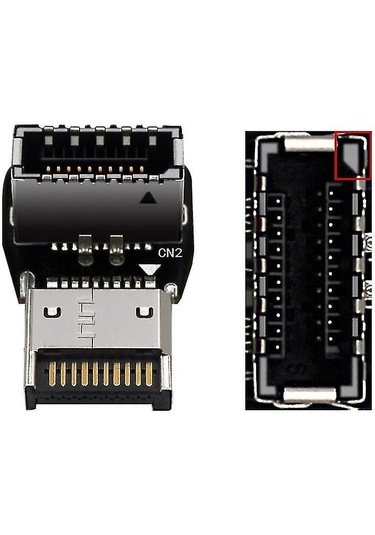 Xiyyadms Type-e Arayüzlü 90 Derece Dirsek, Usb 3.1 10gbps Hızlı Veri Transferi, Bilgisayar Ana Kartı Usb-c Bağlantı Sorunu Çözücü Ph74-b/ph74-a Seçenekli