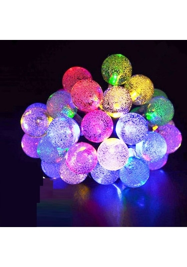 Vıp Kalite Renkli Kristal Top Led Işık Crystal Led Light Ball Yılbaşı Ağacı Işığı Renkli Noel Işığı Çok Renkli