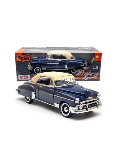Motor Max 1:18 1950 Chevy Bel Air Diecast Model Araba Mavi
