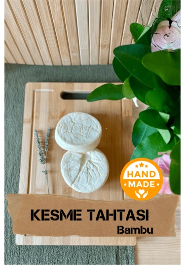 El Yapımı Bambu Ahşap Kesme Tahtası 34 X 24