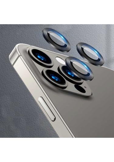 Mobilefix Apple Uyumlu iPhone 13 Pro Max Cl-04 Kamera Koruyucu-siyah Siyah