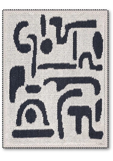 Coolshape Doğal Pamuklu 2'li Banyo Kilim Seti 60x100+50x60 Cm - Antrasit