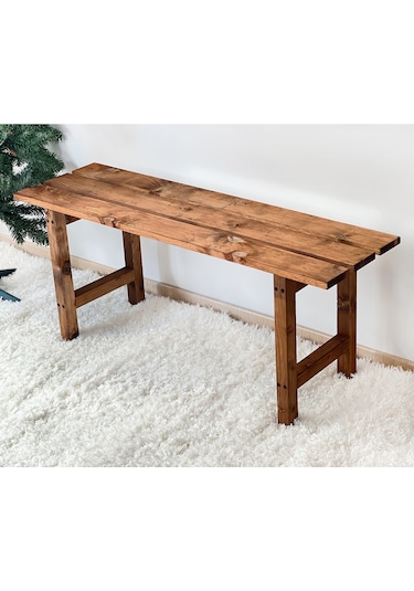 Weblonya Ahşap Bank Bench Mutfak Sandalyesi 51992