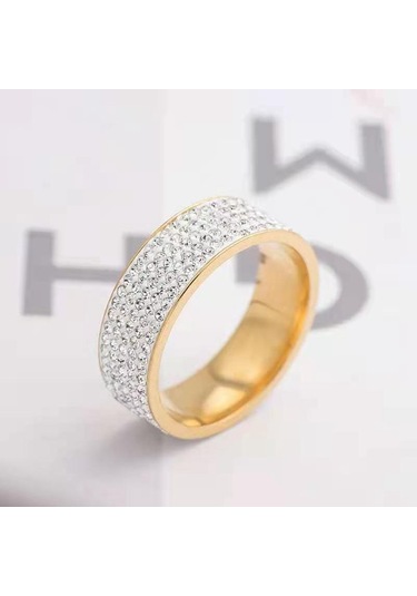 Gümüş Kadın Moda Lüks Düğün Nişan Yüzüğü Takı Hediye Alyans Aksesuarları, Ölçü: 7 Gümüş