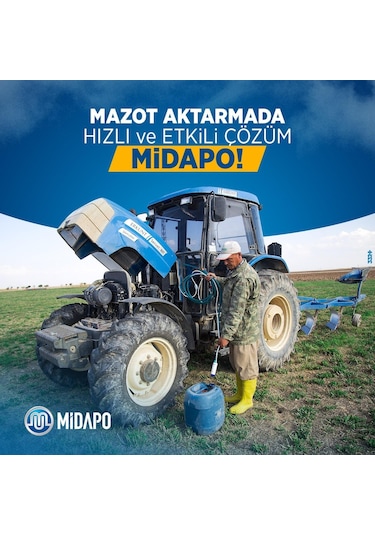 Midapo 12V Kucuk D.C Midapo Mini Dalgic Pompa (Akaryakit-Sivi-Mazot