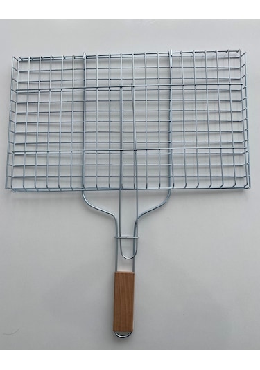 Mobilreyon Tel Izgara, Ahşap Saplı Mangal Izgarası, 32-42cm Boy