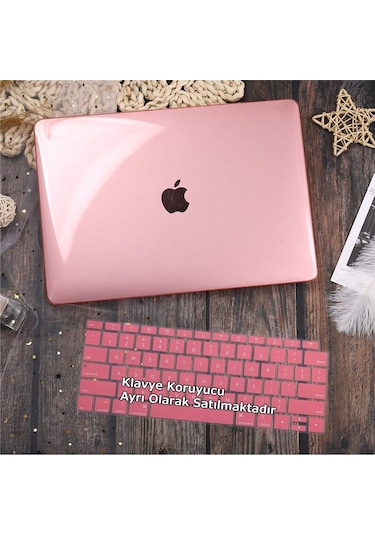 Macbook Air Kılıf 13 İnç Parlak Kristal Eski Usb'li Model 2010-2017 A1369 A1466 İle Uyumlu Pembe