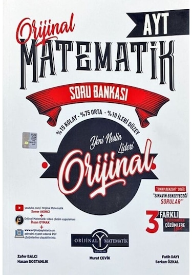Orijinal Yayınları Ayt Matematik Soru Bankası