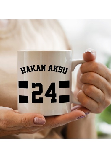 Bk Gift Kişiye Özel İsimli Taraftar Beyaz Kupa Bardak-5, Arkadaşa Hediye, Doğum Günü Hediyesi Kobitmeyencom29987 Bk Gift