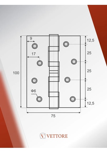 Vettore Kapı Menteşesi Evrensel İle Gömme 149535337