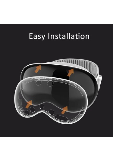 Vision Pro 4'ü 1 Arada Lens Kapağı Pil Koruma Kılıfı Aksesuarları İçin, Özellik: A Stili Siyah