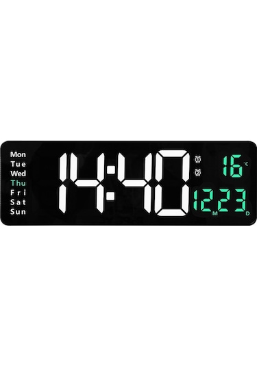 Novahub Ev Dijital Saat Led16 Geniş Ekran, Fonksiyonlu Modülatif Diğer