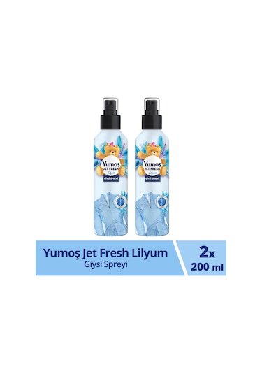Yumoş Jet Fresh Giysi Spreyi Lilyum 2 x 200 ML