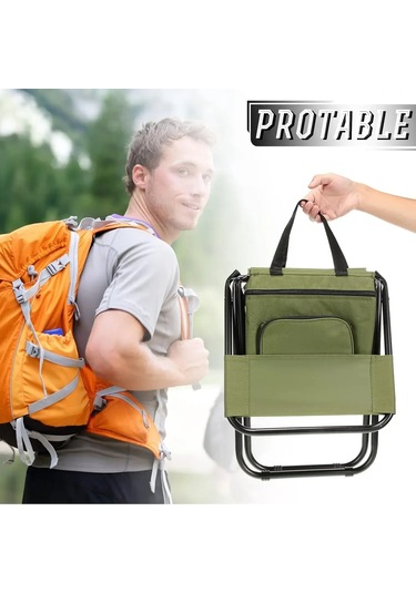 Balıkçı Taburesi Ayrılabilir Taşınabilir Katlanır Sandalye Plaj Kırmızı