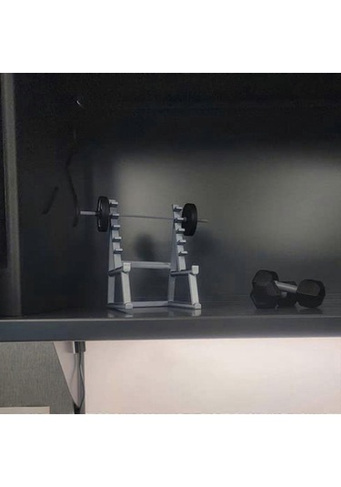 Ganzhoushop Masa İçin Şeffaf Plastik Kalemlik Standı, Squat Rack Tasarımı, Kalemler Ve Daha Fazlası İçin Düzenleyicigray