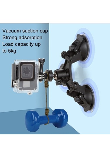 Wondernest Araba Genel Amaçlı Vakumlu Araç Braketi, Ptz + Gopro Vida İle Sabit Cam Video Çekim Tabanı Çok Renkli