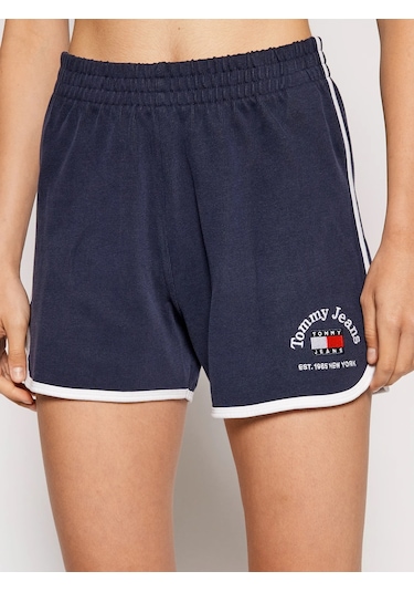 Tommy Hilfiger Tommy Hılfıger Kadın Şort Dw0dw10339-c87 Lacivert