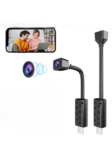 Mini Wifi Usb Kamera Esnek Tasarım Canlı İzleme Sd Karta Kayıt